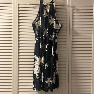 Floral halter dress